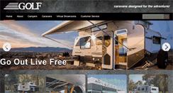 Desktop Screenshot of golfcaravans.com.au