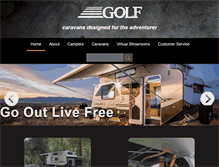 Tablet Screenshot of golfcaravans.com.au